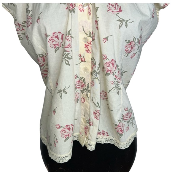 Vintage Victoria’s Secret floral milkmaid blouse - Picture 4 of 14
